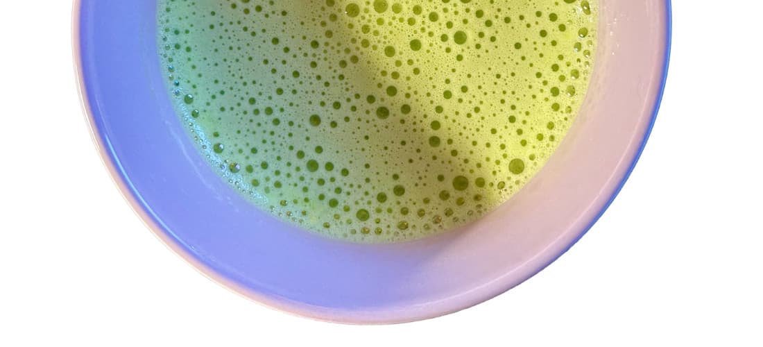 Cup of Matcha Tea Latte